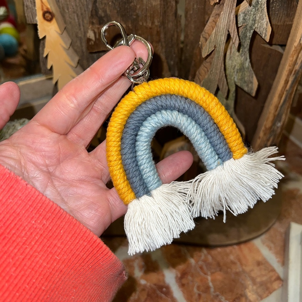 Rainbow bag/keychain charm. NWT